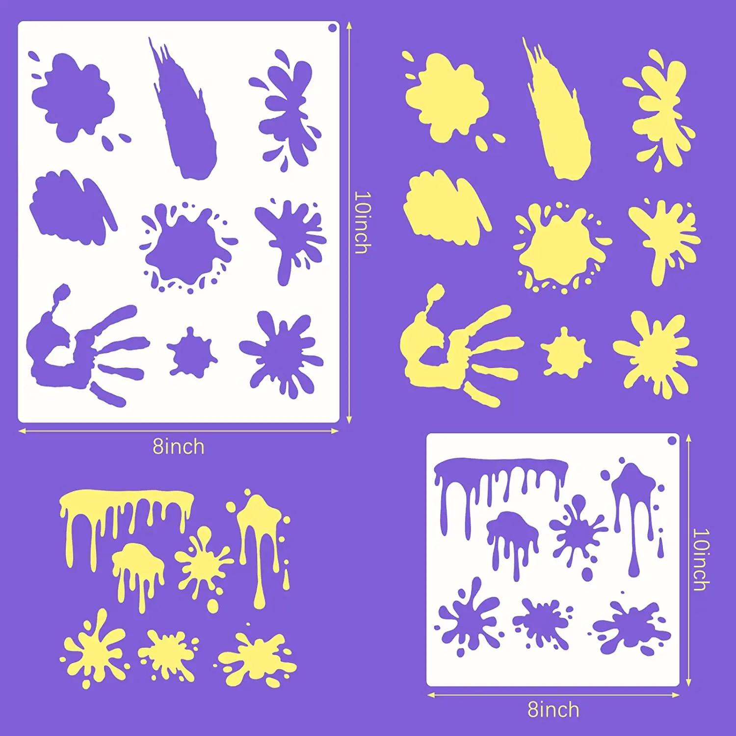 Трафареты для защиты от пятен и брызг трафареты обуви граффити искусство «сделай сам» рисования на дереве холсте бумаге ткани пола стен