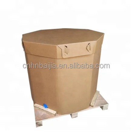 1000L Foldable Disposable liquid Paper IBC Flexible Food-grade Packaging Boxes for vegetable oil
