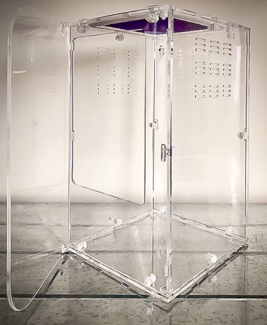 2020 New Design High Quality Paste Acrylic Mantis Cage Breathable Leisure Reptiles Cage