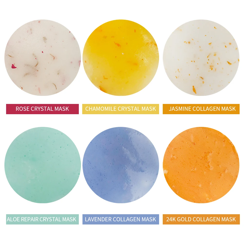 Envisha Custom peel off jellymask powder Wholesale chamomile rose Disposable Collagen Facial jelly mask powder