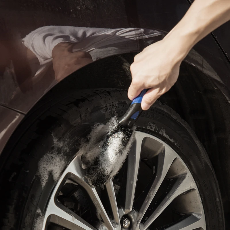 Boomjoy Microfiber Cleaning Cloth Wash Mitt Duster Squeegee Tire Brush Car Detailing Cleaning Kit