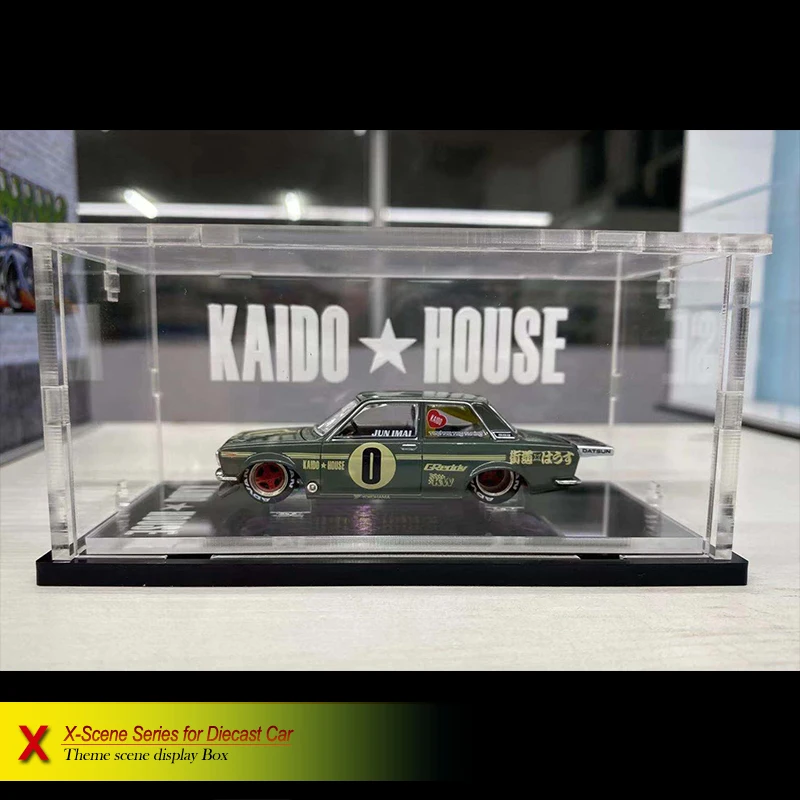 Hot Sale 1:18 Model Car Display Simulation Parking Garage Exquisite Wooden Acrylic Dust Box