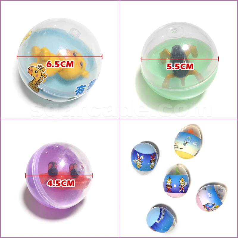Лучшее качество торговый автомат для игрушек капсулы 45 мм пластик gashapon Капсула Игрушка капсула