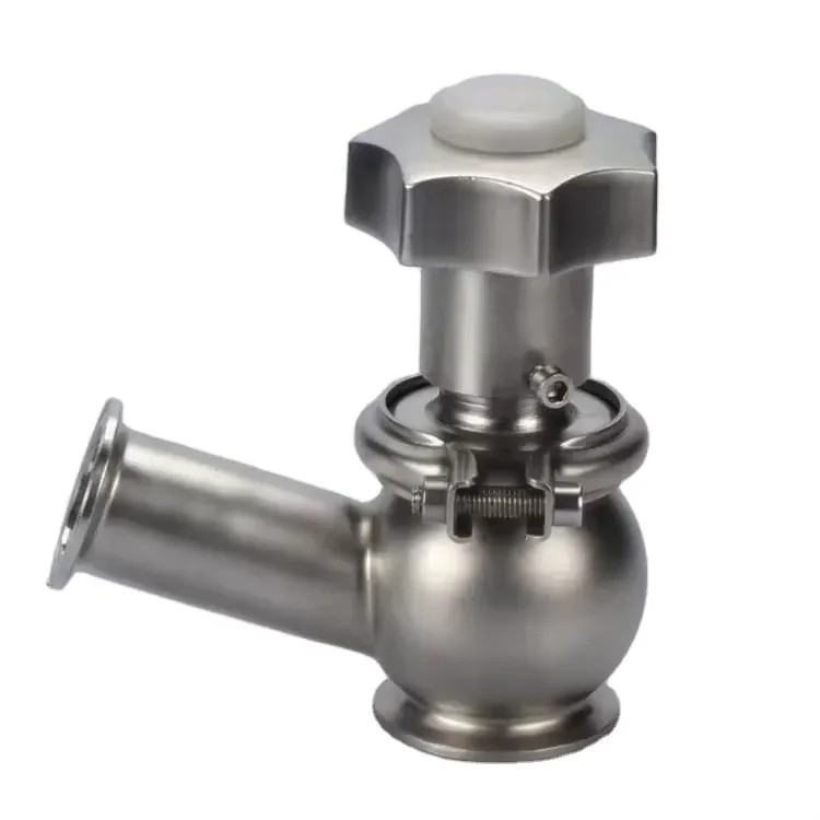 Qinfeng Sanitary Manual Stop Reversing Valve Angle Type Stop Globe Valve for Food Beverage Factory