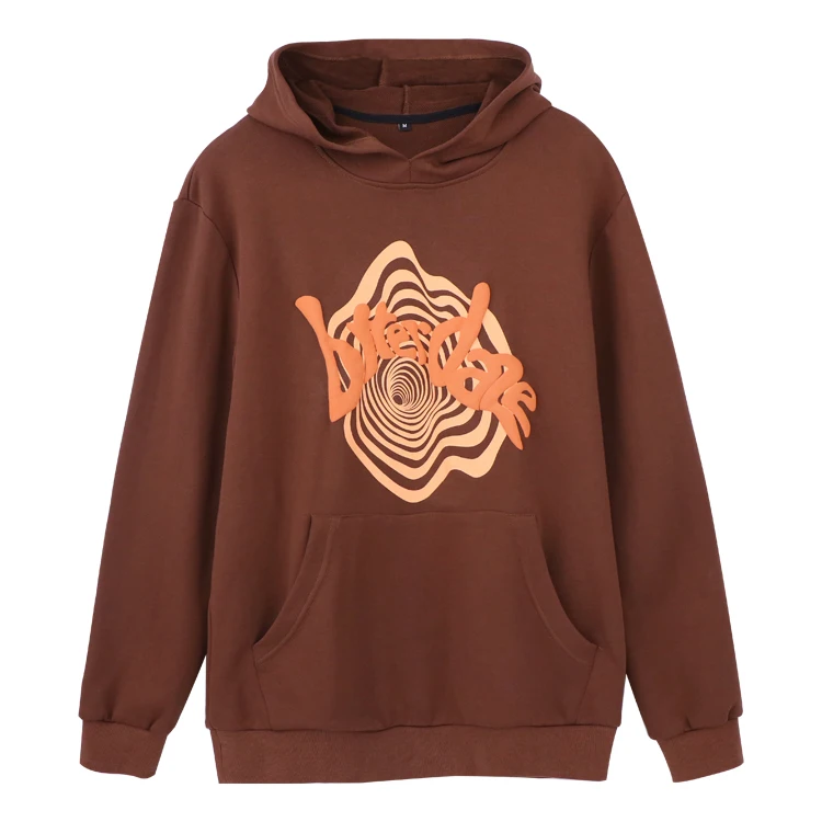 manufacturer string 100% cotton heavy weight 3d puff printing vinyl sweatshirts hoodies for men custom clothes