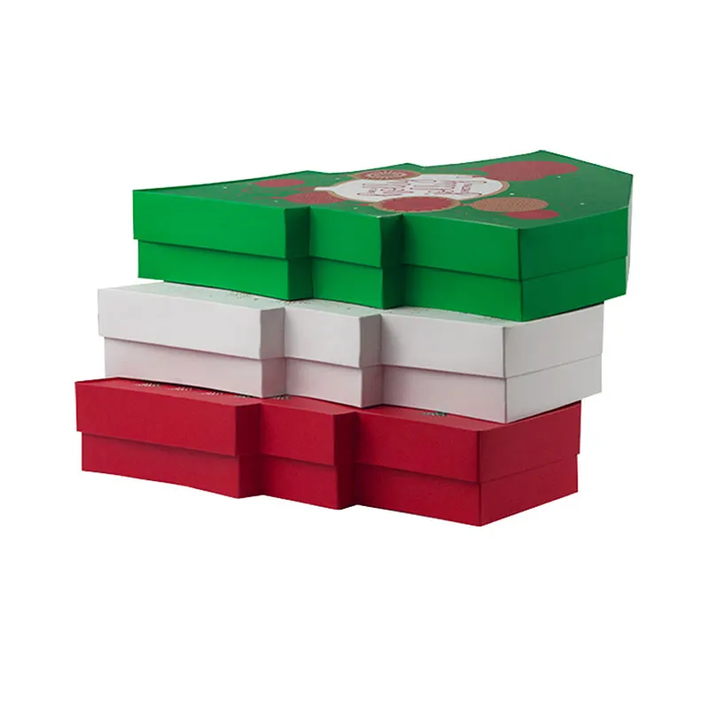 Professional Personalised Printed Christmas Tree Shape Luxury Gift Chocolate Packaging Box