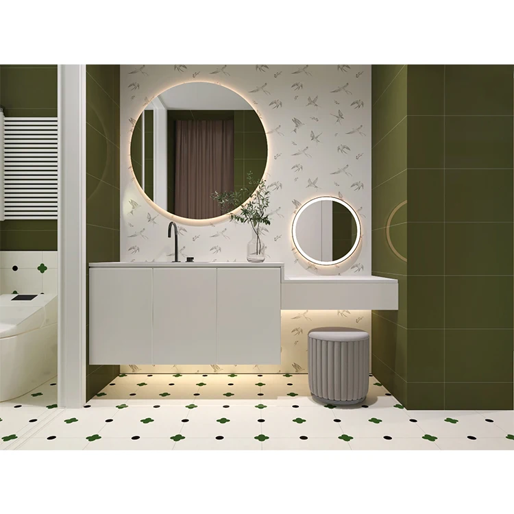 High quality pure green ceramic flooring tiles 12x24 bathroom wall glazed ceramic tiles 30 x 60