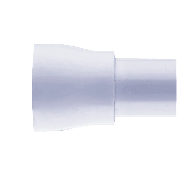 Wholesale 22mm White Polished Extendable Bathroom Tension Adjustable Shower Rod