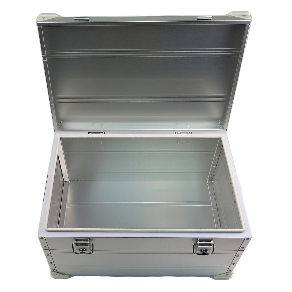 wholesale price new design vintage bins trunks large metal container aluminum boxes waterproof case big portable storage box