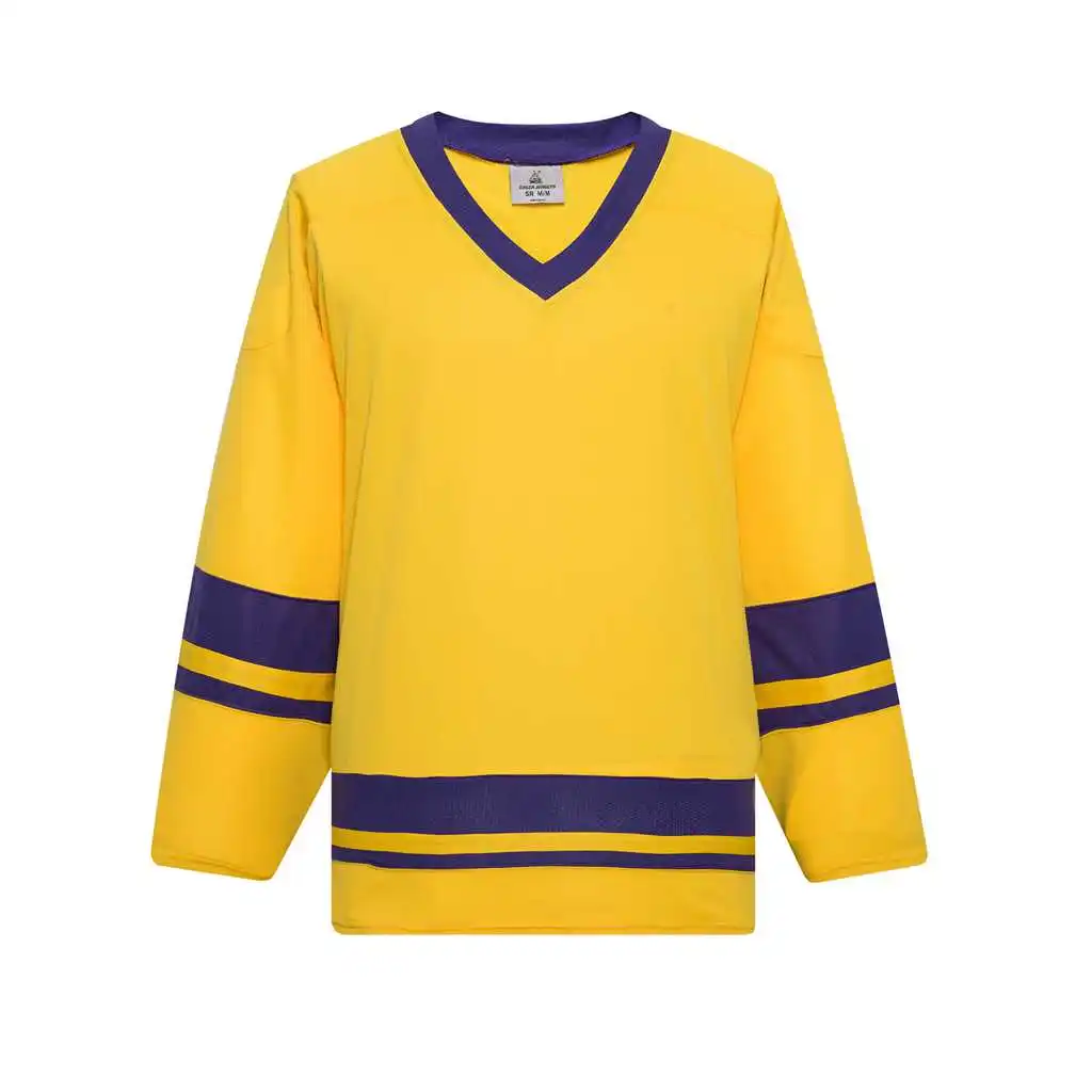 wholesale cheap blank plain youth team practice hockey jersey