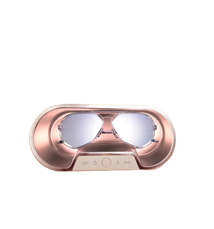 Portable sonic purple  jewelry cleaner for sale professional jewelry steam cleaner ultrasonic cleaner 600 ml