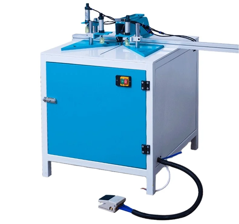 45 degree cut saw picture frame double head cutting machine advertising light box aluminum corner angle cutting machine