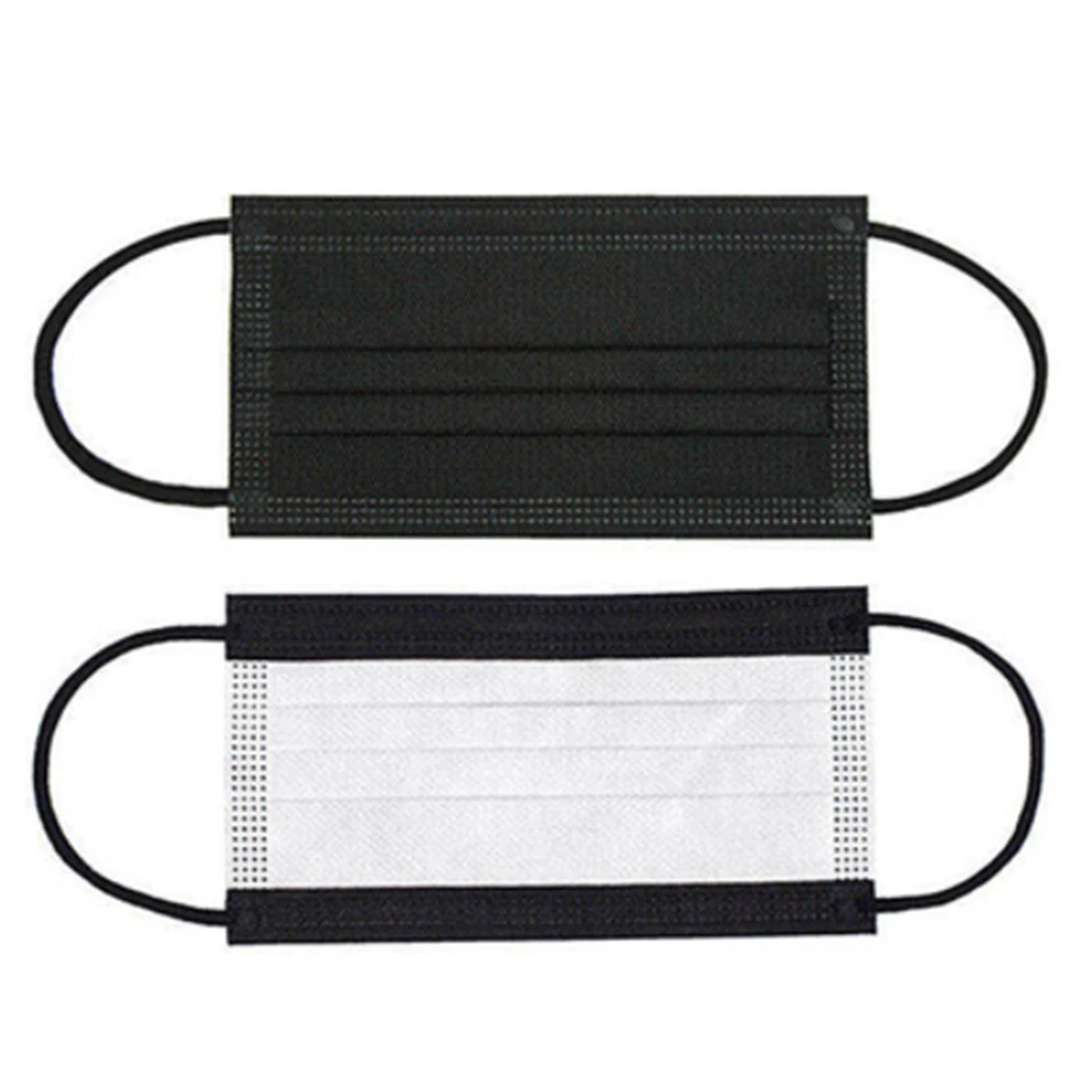 Best facemasks 3 ply black face mask disposable customized black mask face cheap