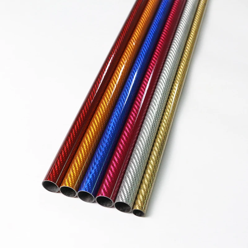 Colored Carbon Fiber Tube Pipes