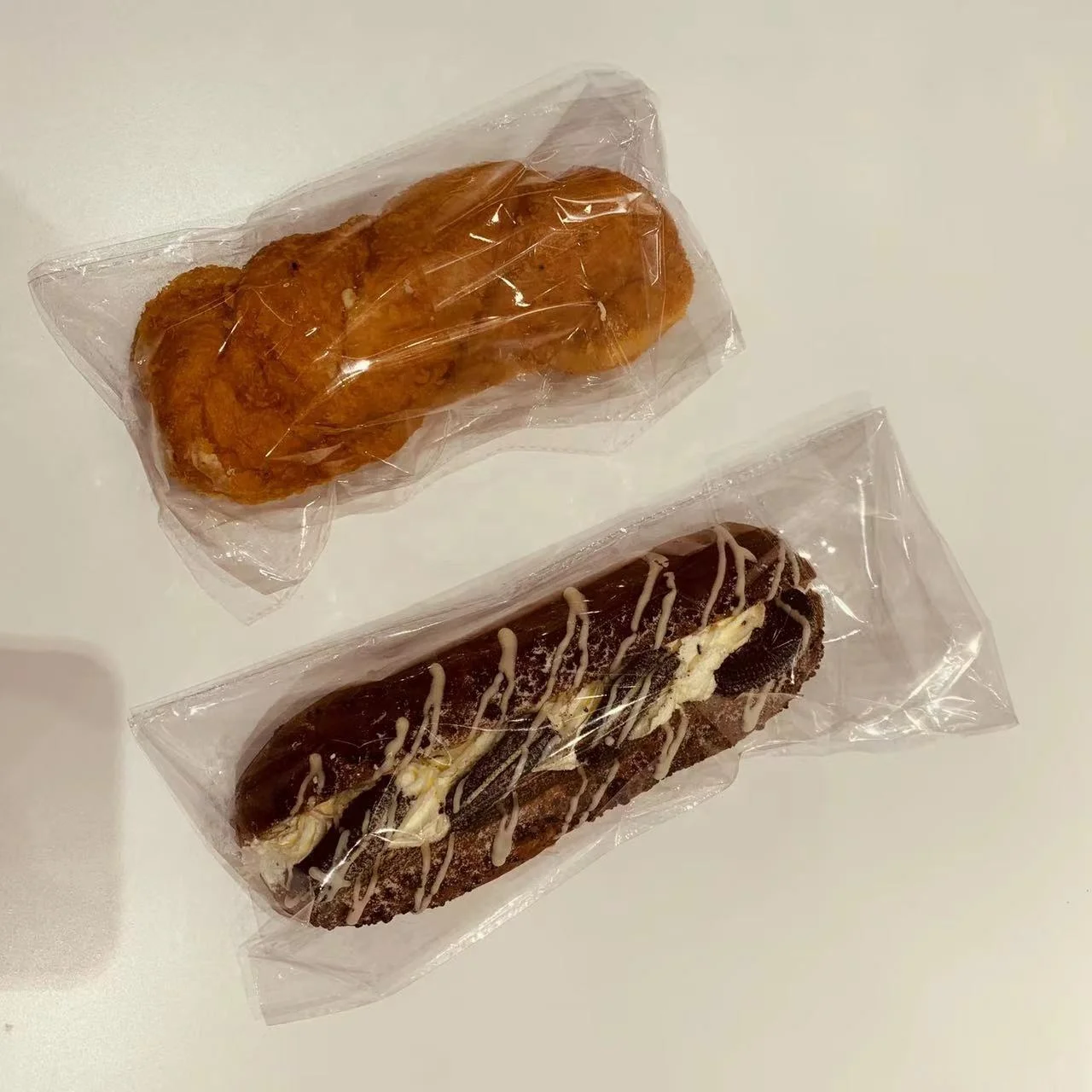 Custom Sizes Plastic Bread Loaf Bag Food Cellophane Packaging Storage Bakery Toast Sandwich Bread Packaging Bag