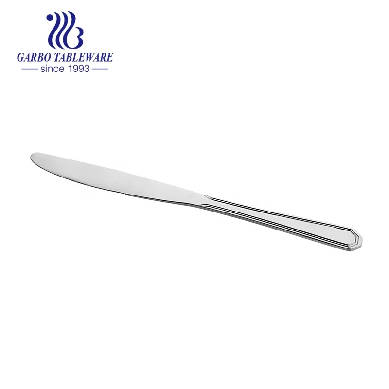 Jieyang factory stainless steel knife 410 material 220mm length dinner knife steak knife