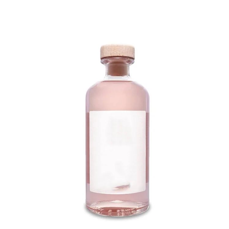 Wholesale Customizable label logo 50cl 70cl 75cl tequila vodka whiskey gin rum syrup olive oil glass bottle 700ml with stopper