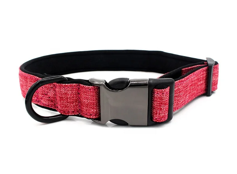 Beautiful Design Adjustable Soft Material Pet Puppy Dog Collar with Metal