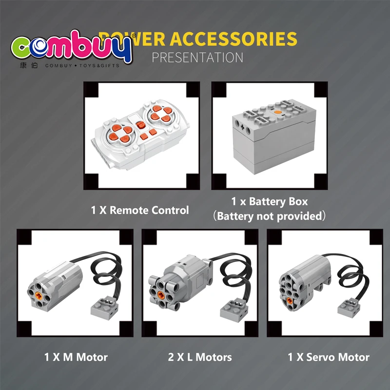 Engineering car assembly building blocks RC forklift toy for 6+