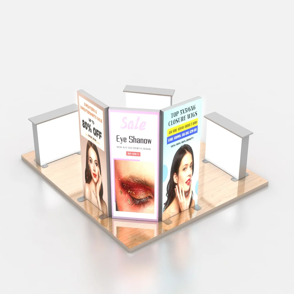 Portable Trade Show Booth Lighting Exhibition Stand Led Light Box Advertising Small Exhibition Booth