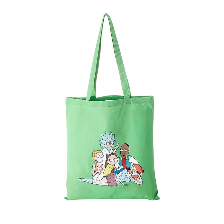 Custom printing anime canvas bag grocery packaging blank colorful wholesale canvas bag