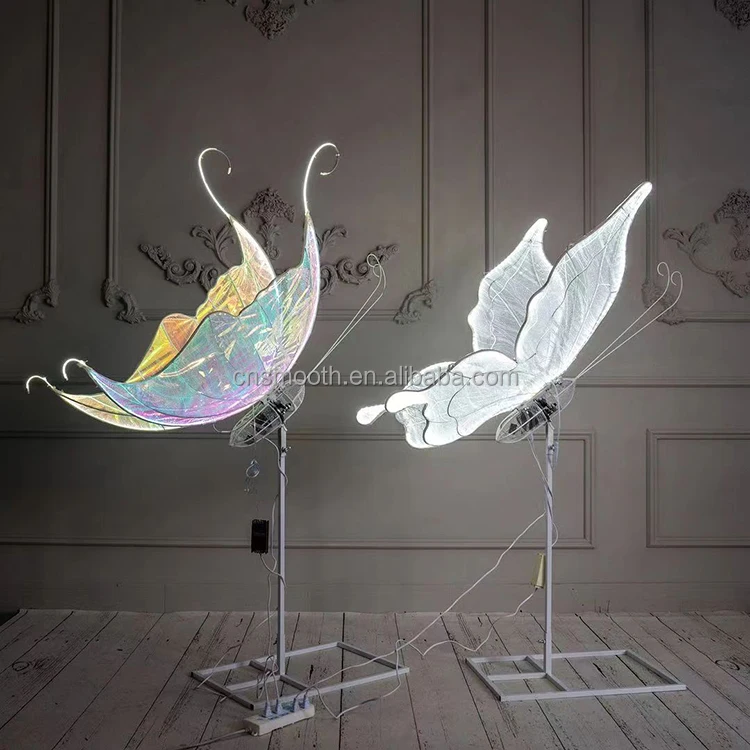 Led Light Butterfly Stage Backdrop Walkway Stand Wedding Walkway Led Light Butterfly Decoration