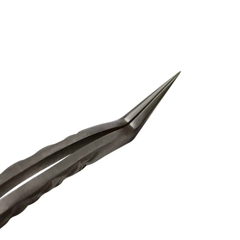 Individual And Volume Mink Lashes Extension-Mega Curved Tweezers for Isolation Applying Extention Titanium Tweezers