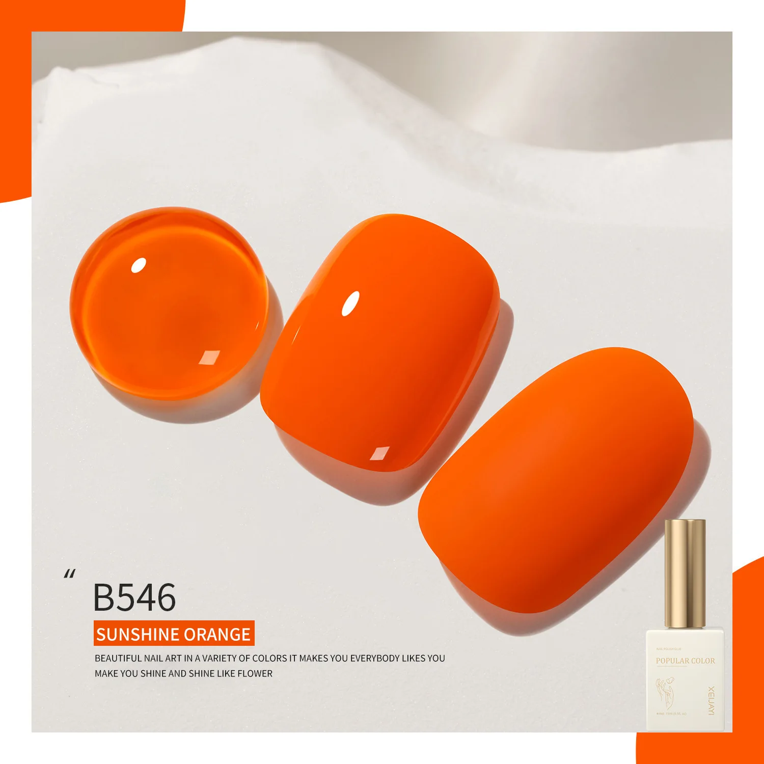 8 Colours 15ml Macaron Candy Fluorescent Colour Nail Polish Suitable Sunshine Orange Nail Art DIY Factory Wholesale