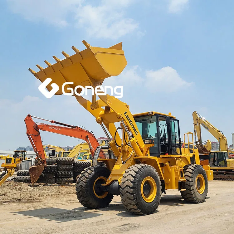front end wheel loaders 5 ton occasion roues chargeur used liugong wheel loader 856 clg856h with low price
