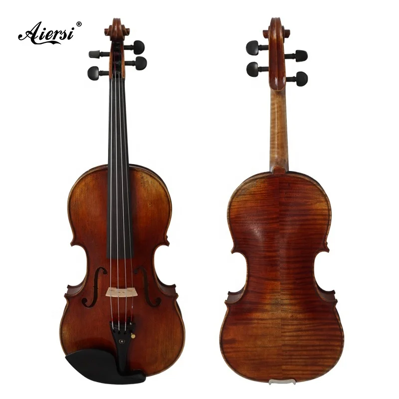 Aiersi brand wholesale price high quality handmade OEM/ODM oil antique professional violin size 4/4-1/16 for sale made in China