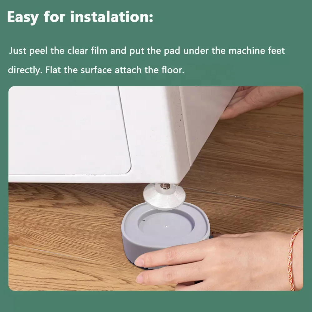 Anti Vibration Dampers Anti Walking Washing Machine Anti-vibration Soft PU GEL Foot Pad