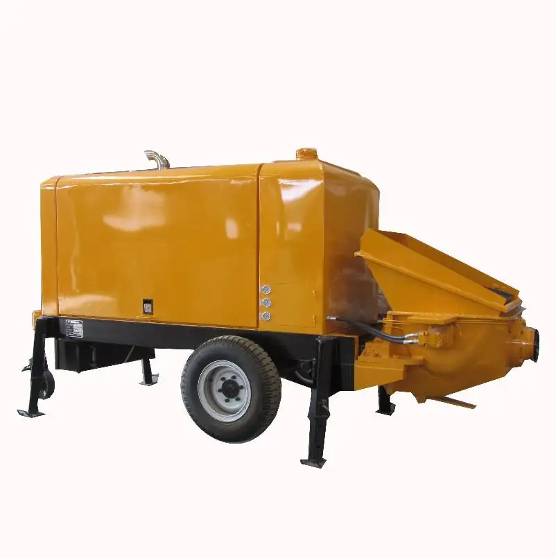 Different Types Diesel Stationary Concrete Pump Machine Portable Mobile Concrete Pump For Construction