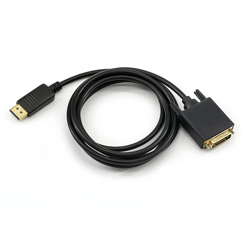 Hot Product Factory wholesale 1.8m customized DP to DVI cable od 7.3 DP to VGA HDTV HD adapter cable