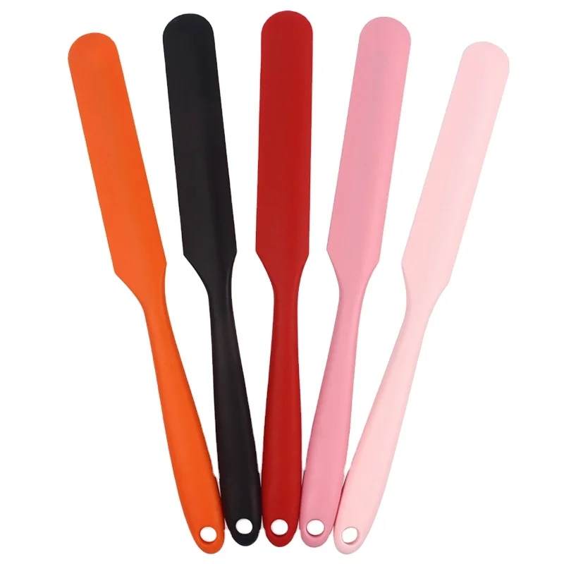 Multifunctional Heat-resistant Baking Cooking Tools Silicone Long Spatula Butter Scraper for Making Cake Bread