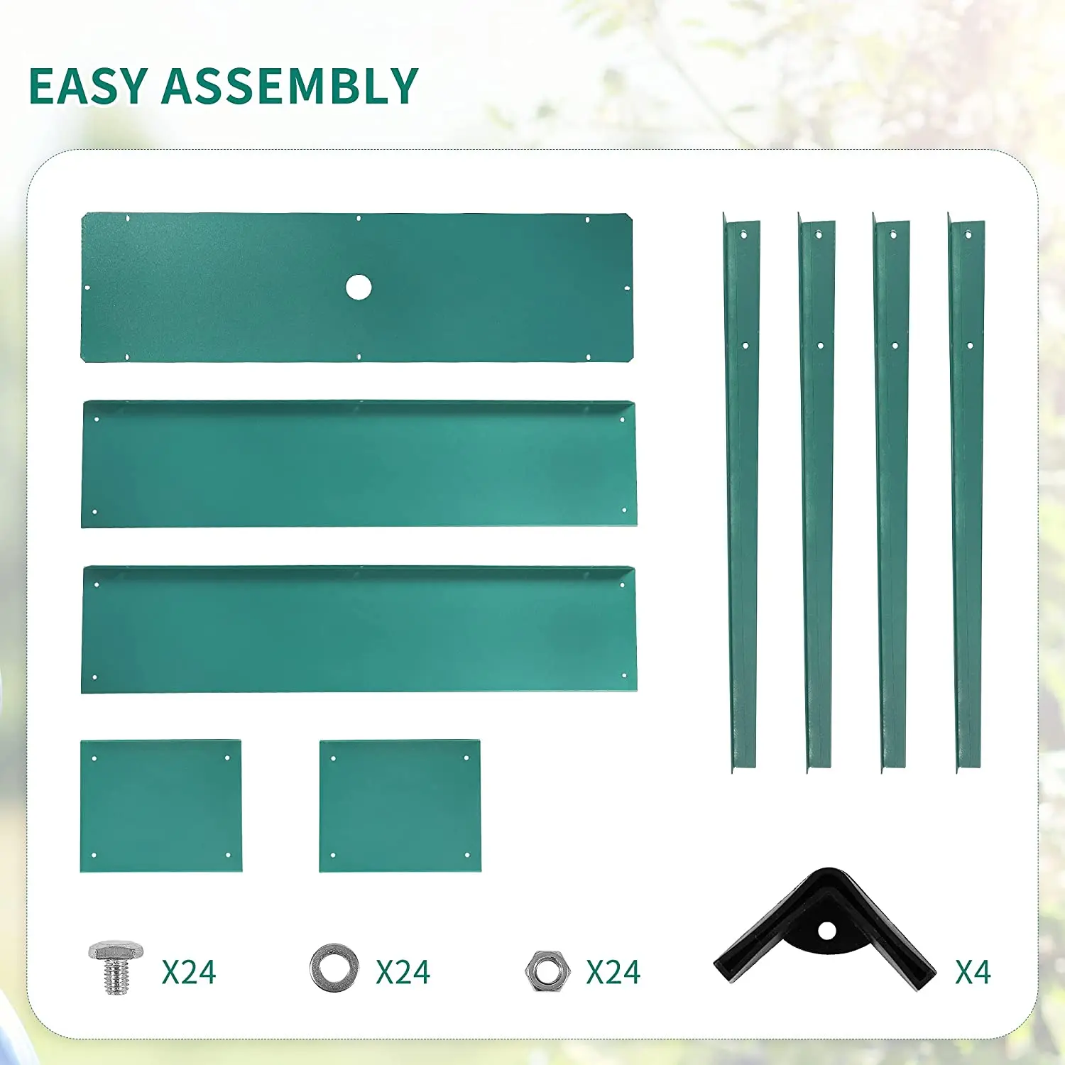 New style Raised Garden Bed with Legs Patio Elevated Planter Box for Flower Herb Vegetable Fruits(Green)