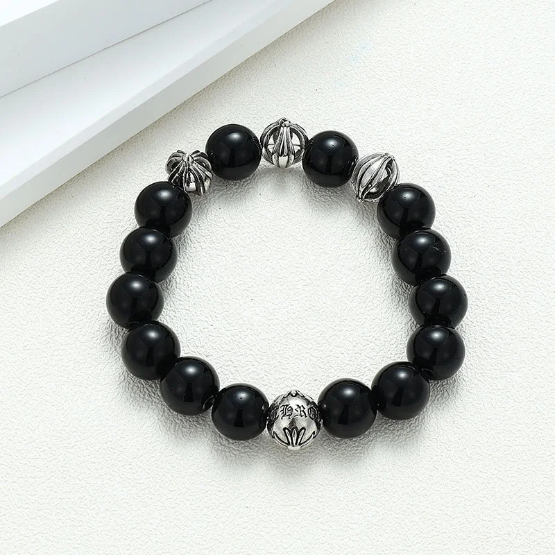 Fashion Jewelry Vintage Style Cross Round Beads Oxidation Hand Made Turquoise Stone Love Miss You Long Distance Couple Bracelet