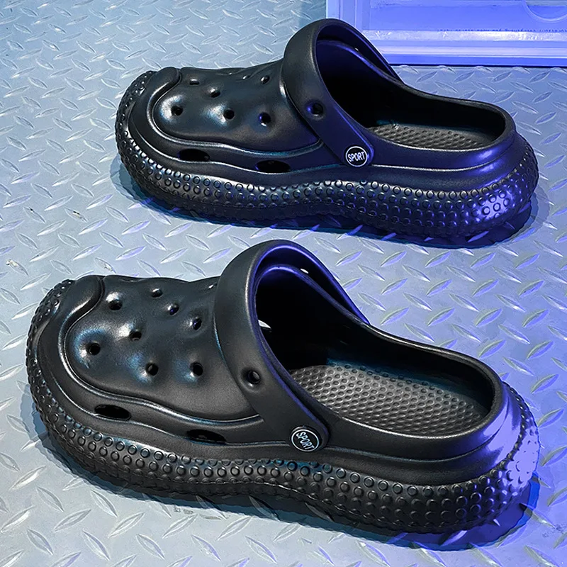 Unisex Summer Beach Sandals Quick-Drying Feature New Fashion Outwear Anti-Slip Thick Sole Casual Personalized Slippers Spring