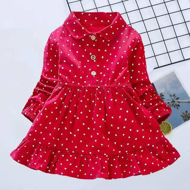 2021 new Korean version girl dress super western spring and autumn little girl print princess skirt fashion children skirt