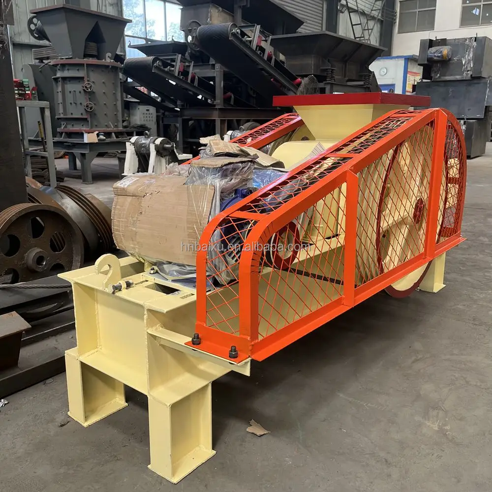 mining industry roll crusher 2pg 250*400 quartz stone double smooth roller crusher machine