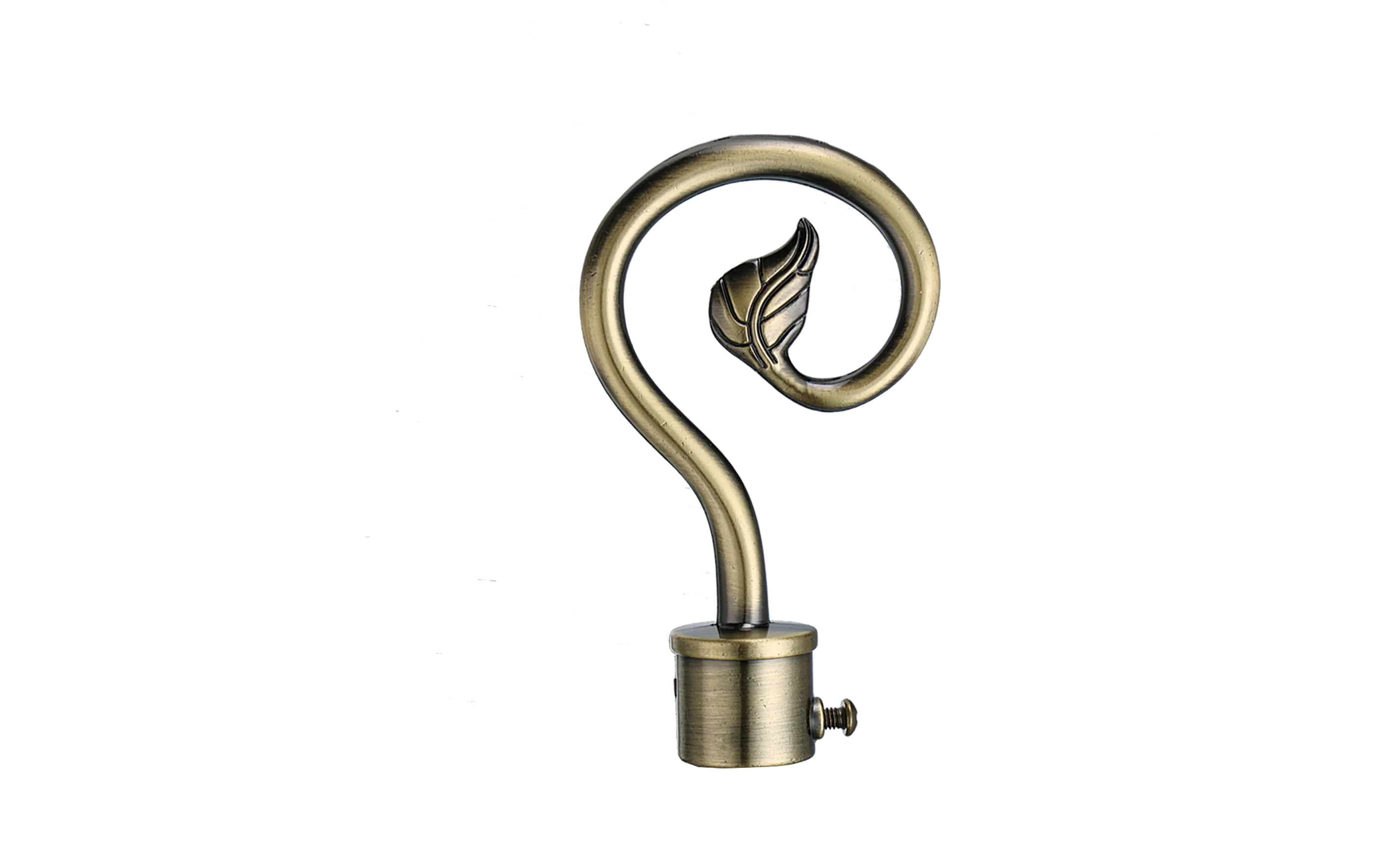 KEEWO Custom Double Decorative ss black Curtain Rod Corner Bending Finials luxury Curtain Rod