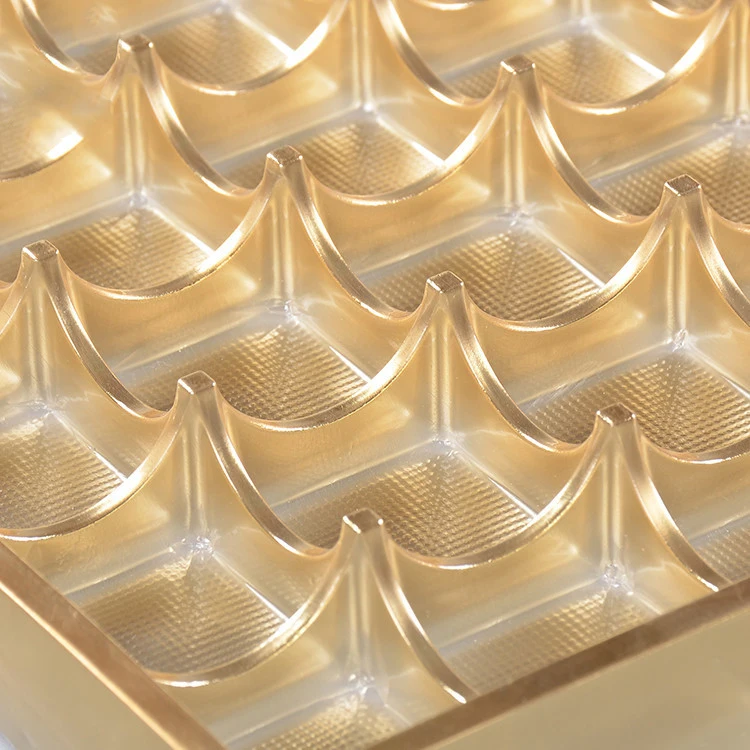 Gold Chocolate Packaging Box with Plastic Tray / Dividers Eco-friendly Paper HOT Custom Design Luxury Packaging  inner container
