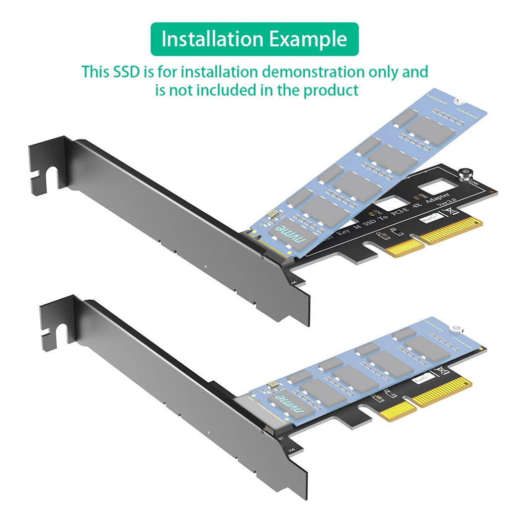 Для M.2 NGFF PCI-E SSD в PCI Express 3 0x4 хост-адаптер с поддержкой ключ M PCIe (NVMe или AHCI) Тип карты 2242 2260 2280