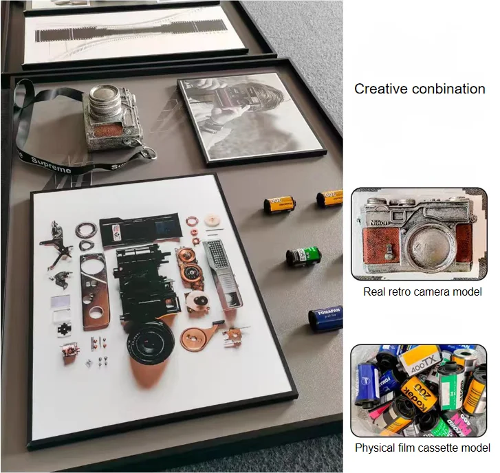 Индивидуальные винтажные пленочные фотоаппараты 3D настенные украшения картины интерьерные декоративные художественные