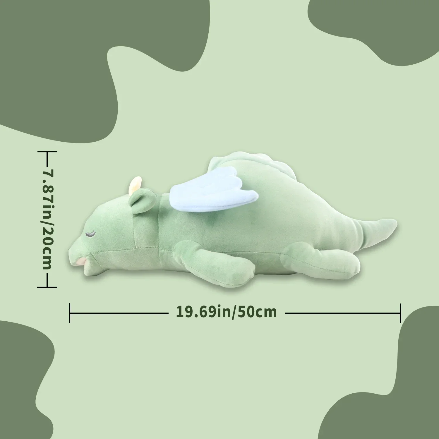 PETFULED Gem Flying Dragon Dog Heartbeat Toy,Puppy Separation stress , Behavioral Training Aid for Sleep Plush