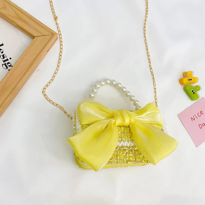Wholesale 2024 fashion little girls elegance shoulder crossbody chain bag children kids purses handbags