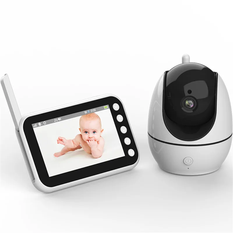 Home Video Baby Monitor 720P Wireless Rotating Audio Baby Monitor Baby Monitor with 2 Cameras Wholesale Price