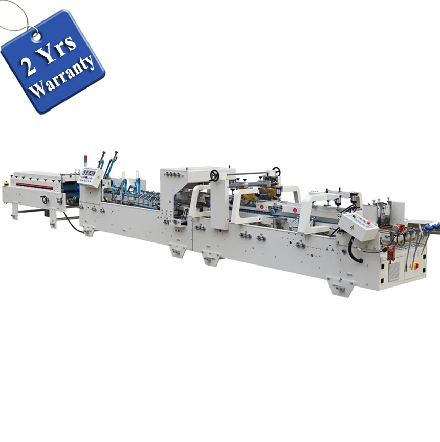 UFG600AG Automatic Pre-fold crash Lock Bottom Folder Gluer, fried chicken packaging box folding gluing machine