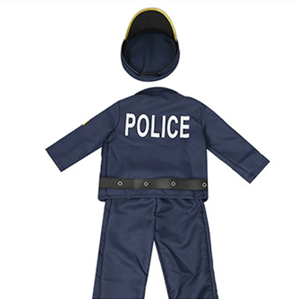 Kids Police Cosplay Kids Play Show Halloween Drag Party Costumes