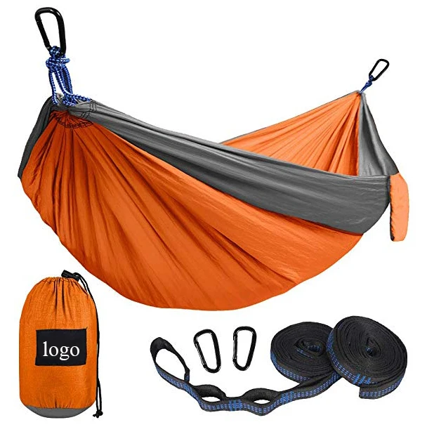 Модернизированный гамак для кемпинга, подвесные гамаки для улицы, портативный нейлоновый гамак с парашютом для походов