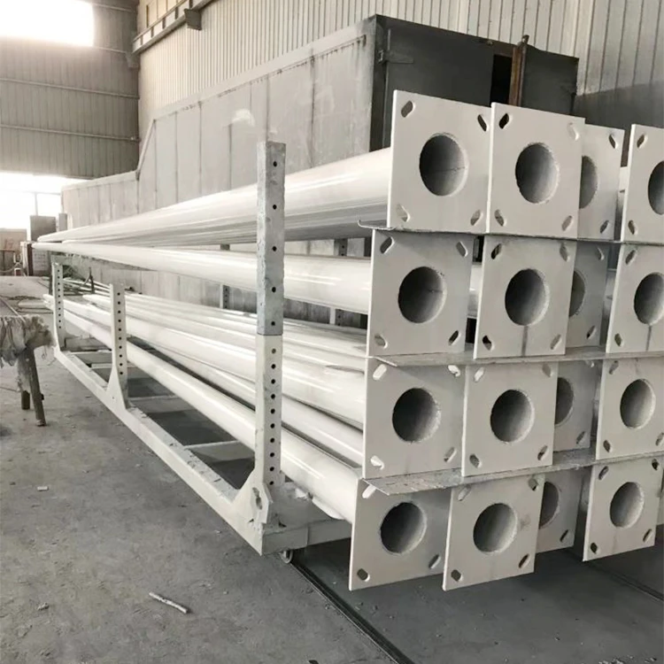 Оцинкованная сталь Q235, 6 метров, оцинкованные полюсы, солнечные уличные фонари, дорожные фонари